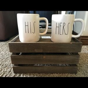 Set of Rae Dunn His & Hers Mugs